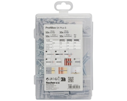 Fischer ProfiBox SX Plus S s hmoždinkami a šrouby