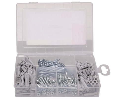Sortimentní box se šrouby a hmoždinkami