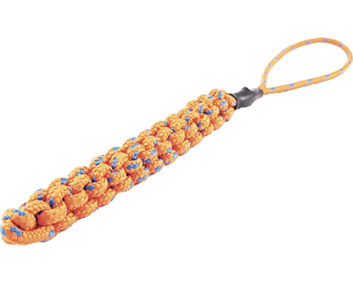 Oranžová pletená šňůra s poutkem