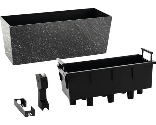 Truhlík s vložkou a příslušenstvím pro balkonové zábradlí