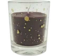 Dekorativní svíčka ve skle se zlatými akcenty