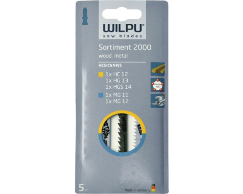 Sada pilových listů Wilpu 2000 pro dřevo a kov