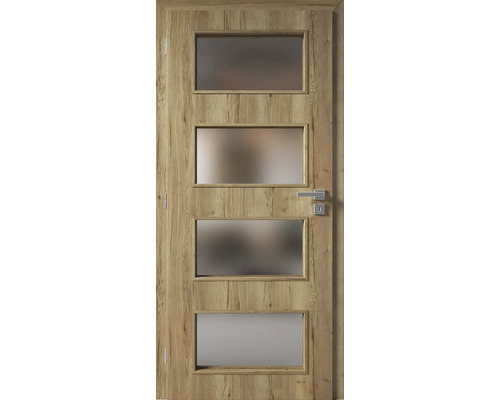 Interiérové dveře ZENIT 28 70L S3D dub halifax prosklené