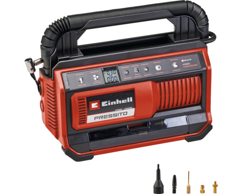 Aku kompresor Einhell PRESSITO 18/25 Hybrid 18V, 220V 11bar bez aku a nabíječky, 4020430