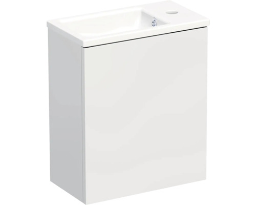 Koupelnová skříňka s umyvadlem Intedoor TRENTA 42 cm bílá vysoce lesklá TRE 42 1D L PU A0016