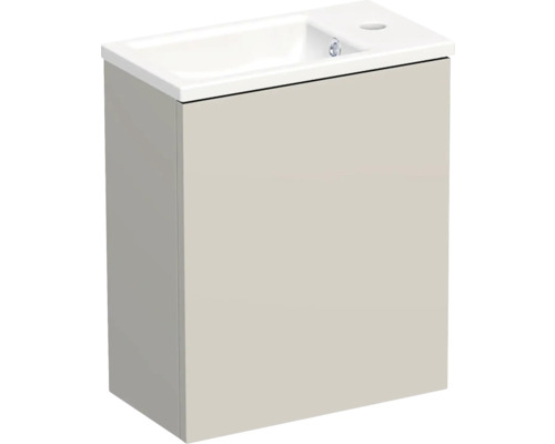 Koupelnová skříňka s umyvadlem Intedoor TRENTA 42 cm kašmírová lesklá TRE 42 1D L PU A3026