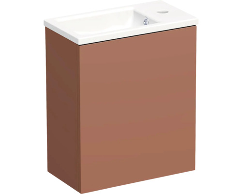 Koupelnová skříňka s umyvadlem Intedoor TRENTA 42 cm cotto matná TRE 42 1D L PU A9556