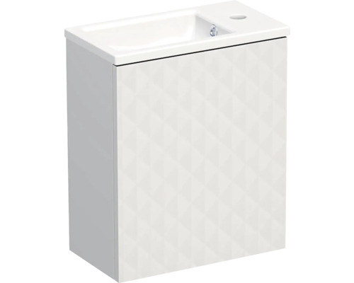 Koupelnová skříňka s umyvadlem Intedoor TRENTA 42 cm bílá matná TRE 42 1D L PU B073