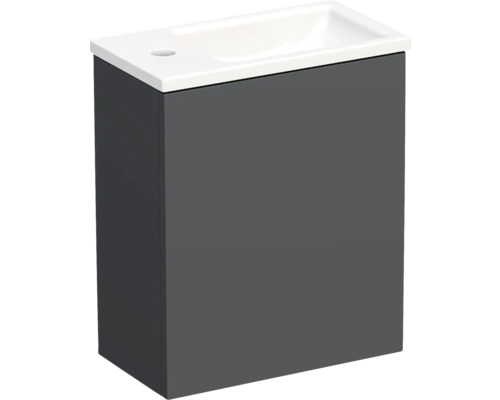 Koupelnová skříňka s umyvadlem Intedoor TRENTA 42 cm antracit matný TRE 42 1D P PU A3396