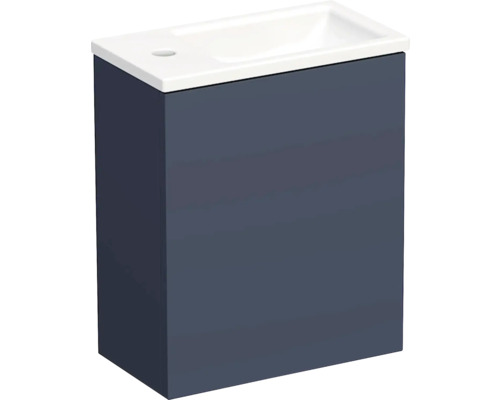Koupelnová skříňka s umyvadlem Intedoor TRENTA 42 cm modrá marino matná TRE 42 1D P PU A9166
