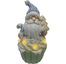 Dekorativní figurka Santa Clause ve tvaru dortíku s LED osvětlením