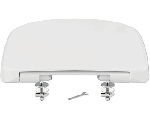 Plastové záchodové prkénko s upevňovacím materiálem