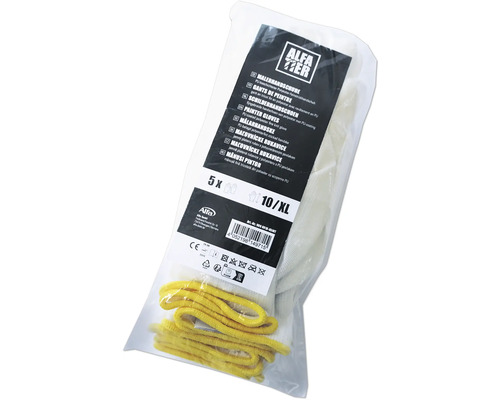 Balení pěti malířských rukavic velikosti 10 neboli XL