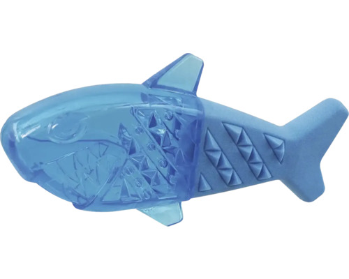 Hračka pro psy chladící žralok 18 x 9 x 4 cm modrá