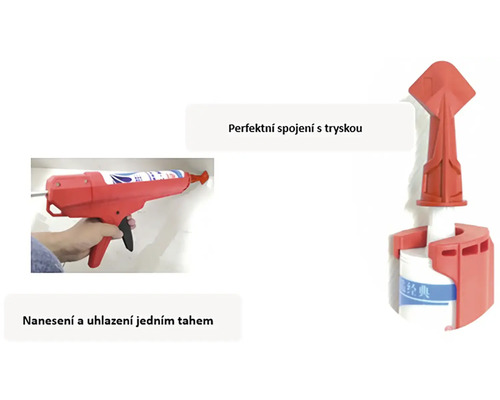 Hladítko spár s pistolí pro snadnou aplikaci