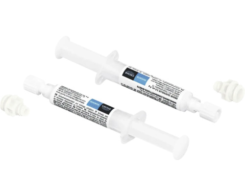 Dvě injekční stříkačky s lepidlem Grohe Quickglue s adaptérem