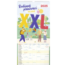 Rodinný plánovací kalendář XXL pro rok 2025.