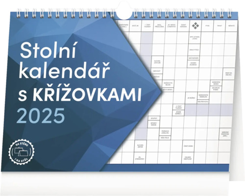 Stolní kalendář s křížovkami 2025