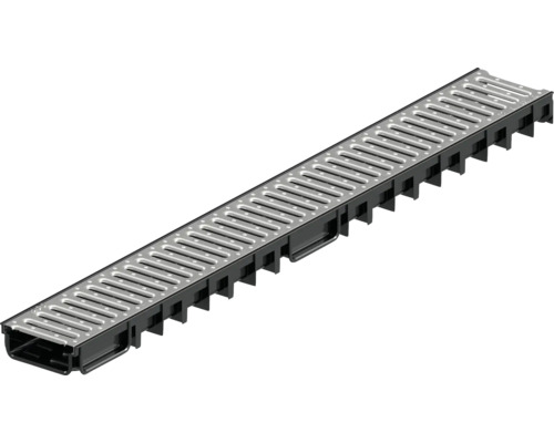 Odvodňovací žlab ACO Easyline H50 - TerraceBox PP černý Odvodňovací žlab z kovu a plastu