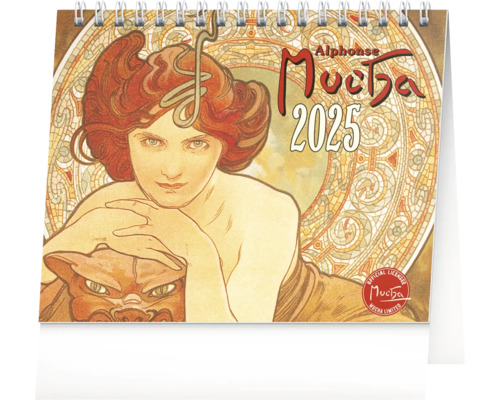 Stolní kalendář Alfons Mucha 2025