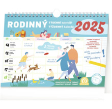 Rodinný týdenní kalendář pro rok 2025
