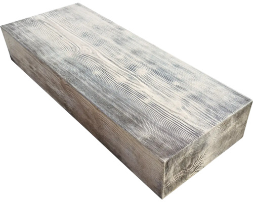 Betonový schod Bark 90x35x15 cm hnědý Dřevěná deska s kresbou dřeva