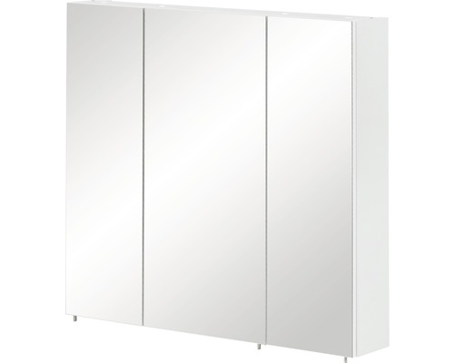 Zrcadlová skříňka Möbelpartner Basic 70 x 16 x 70 cm bílá vysoce lesklá