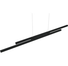 Černé LED závěsné svítidlo s přímočarým designem