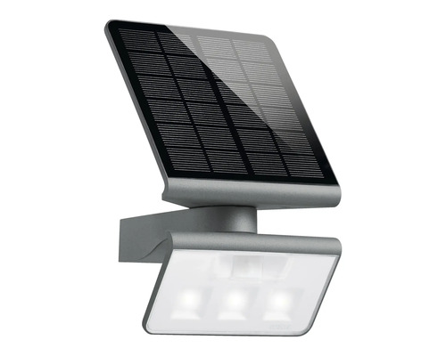 LED solarní nástěnné osvětlení Steinel XSolar L-S ONE IP44 1,2 W 140 lm 3000 K antracitové Solární lampa s detektorem pohybu pro montáž na stěnu