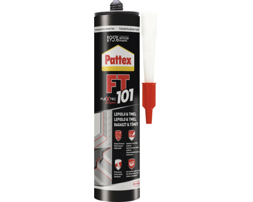 Pattex FT101 lepicí tmel transparentní 280 Pattex FT101 lepicí tmel transparentní 280