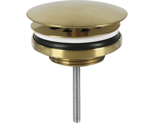 Designová umyvadlová výpusť s dříkem 1 1/4" matně zlatá Designová umyvadlová výpusť s dříkem 1 1/4" matně zlatá