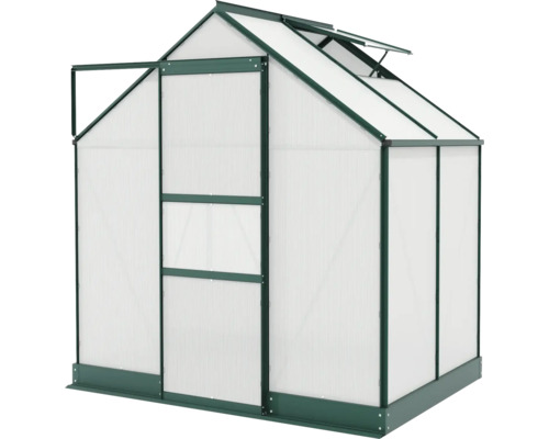 Skleník s dveřmi a oknem