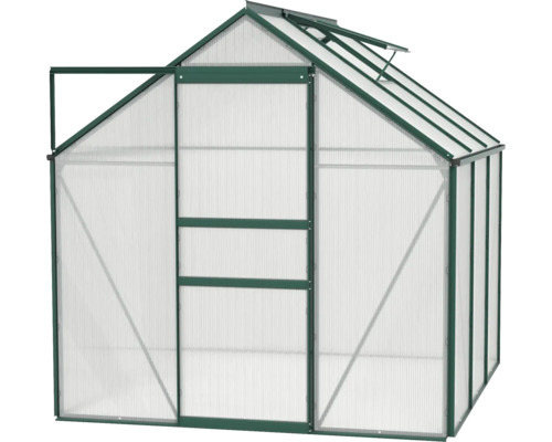 Skleník s otevřenými dveřmi