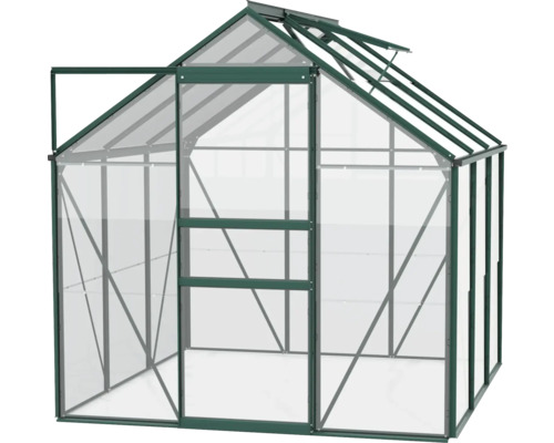 Skleník s otevřenými dveřmi pro zahradu