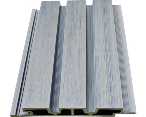 WPC palubka Konsta Nativo šedá 2200x178x24 mm Pero a drážka z dřevěného profilu pro interiérové úpravy