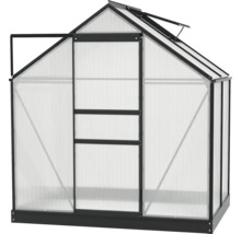 Skleník Vitavia Planet 2500 polykarbonát 6 mm 195 x 131 cm černý