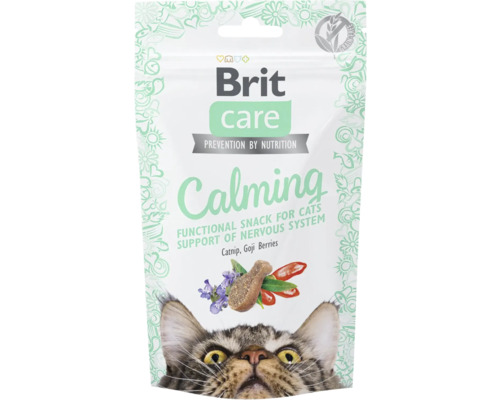 Pamlsky pro kočky poloměkké Brit Care Cat Snack Calming 50 g Brit Care uklidňující svačina pro kočky