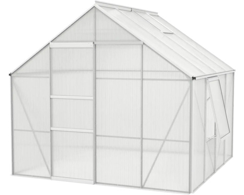 Skleník s transparentními stěnami a střechou