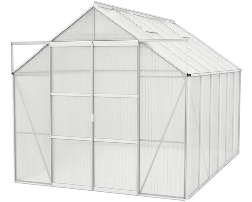 Skleník s otevřenými dveřmi