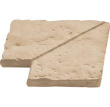 Bazénový lem Bradstone Old Town roh 45 x 45 x 4 cm hnědý