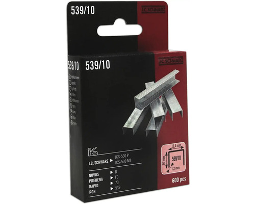 Sponky J C Schwarz typ 539/10, 600 kusů