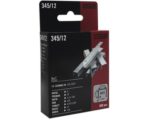 Spona 345/12 J.C.Schwarz, 600 ks J.C. Schwarz Sponky Typ 345/12, 600 kusů