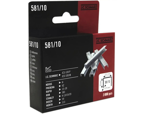 Spona 581/10 J.C.Schwarz, 2000 ks J C Schwarz Sponky typ 581/10, 2000 kusů
