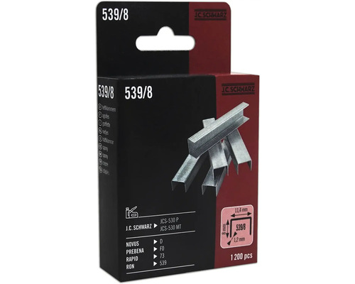 Sponky J.C. Schwarz typ 539/8, 1200 kusů
