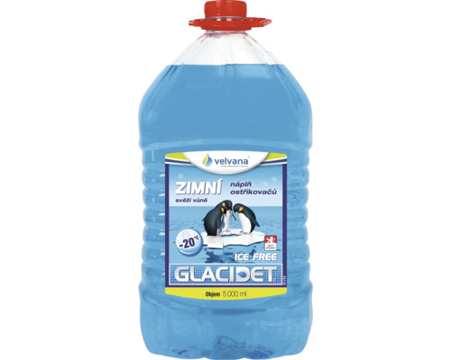 Zimní směs do ostřikovačů s vůní GLACIDET ICE FREE -20°C - 5L PET Zimní kapalina do ostřikovačů v 5000 ml nádobě