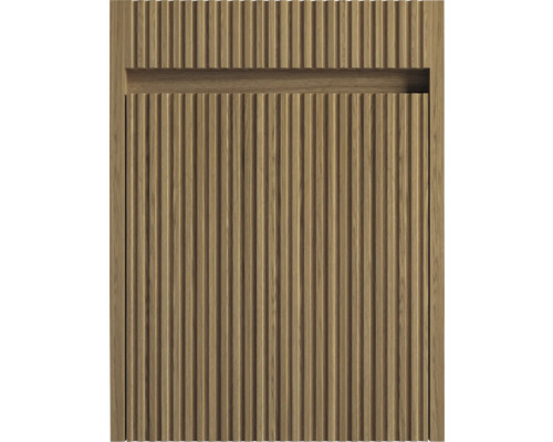 Dřevěný panel s vertikálními drážkami