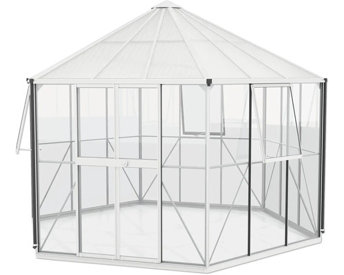 Skleník s rámem a okny