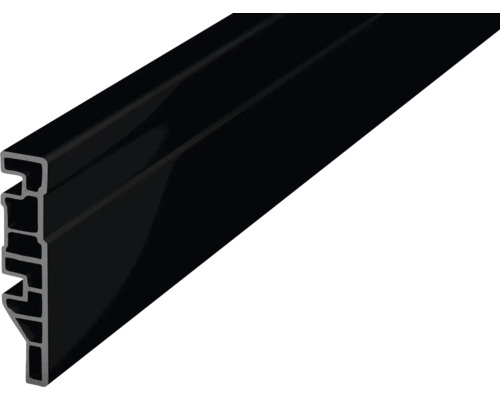 Soklová lišta Cellpro Černá 240 x 7 cm tl. 1,5 cm Hliníkový profil