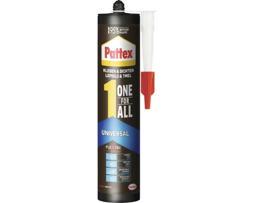 Lepidlo montážní PATTEX One for All Universal 389g Pattex Univerzální lepidlo pro lepení a tmelení