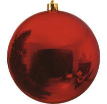 Červená plastová vánoční koule